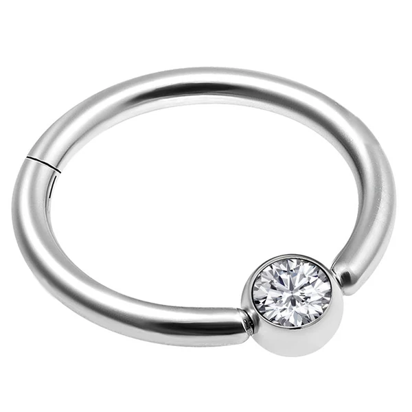 A & ONE Silver Orvosi acél Karika Kapoccsal