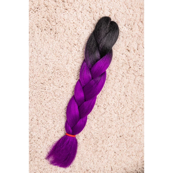 A & ONE Fekete-Lila Ombre Póthaj 120 cm