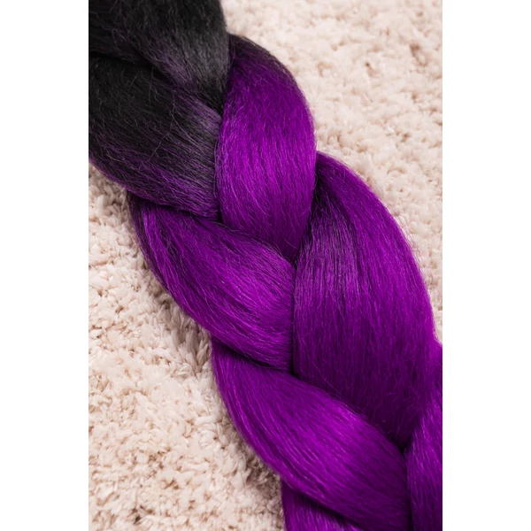 A & ONE Fekete-Lila Ombre Póthaj 120 cm