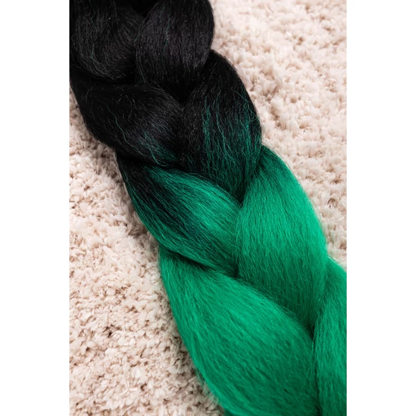 A & ONE Fekete-Zöld Ombre Póthaj 120 cm