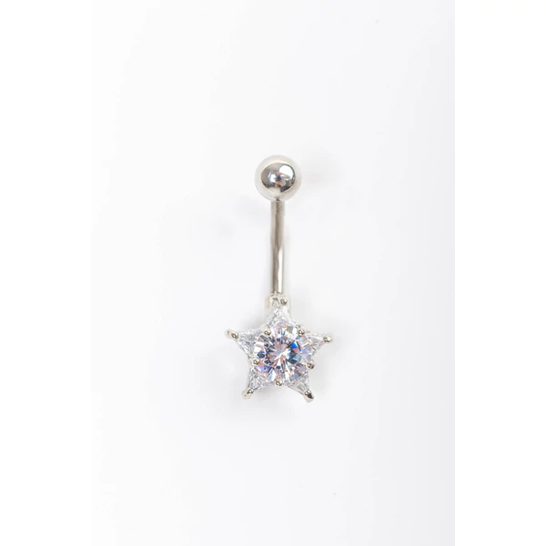 A & ONE Ezüst Színű Csillag Alakú Női Piercing