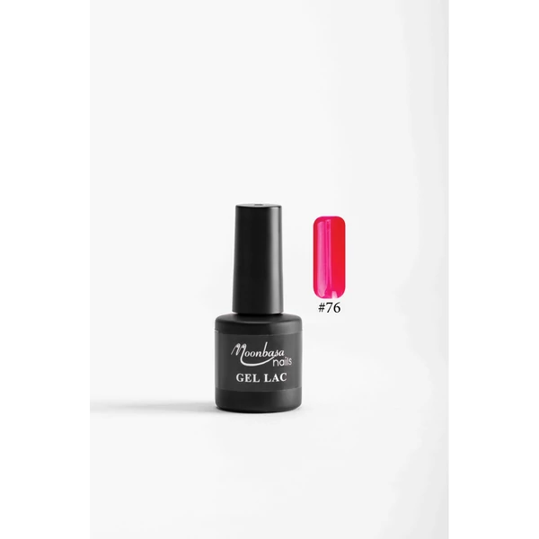 Moonbasa 6ML gél lakk #076 Enyhe csillámos piros