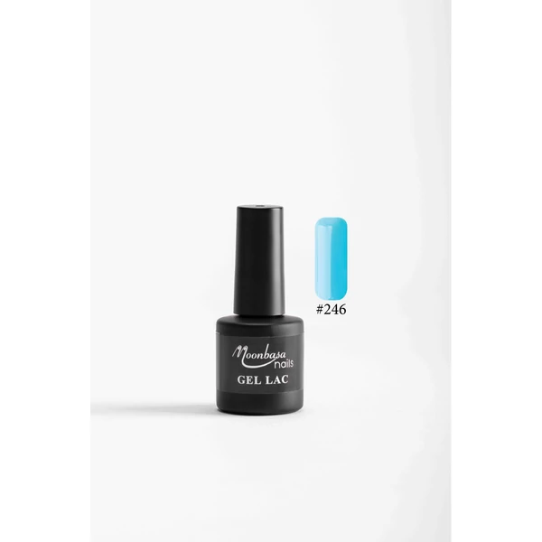 Moonbasa 6ML gél lakk #246 Topázkék