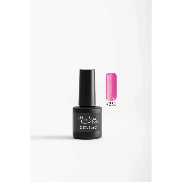 Moonbasa 6ML gél lakk #251 Közép rózsaszín