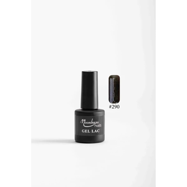 Moonbasa 6ML gél lakk #290 Csillámos sötétbarna