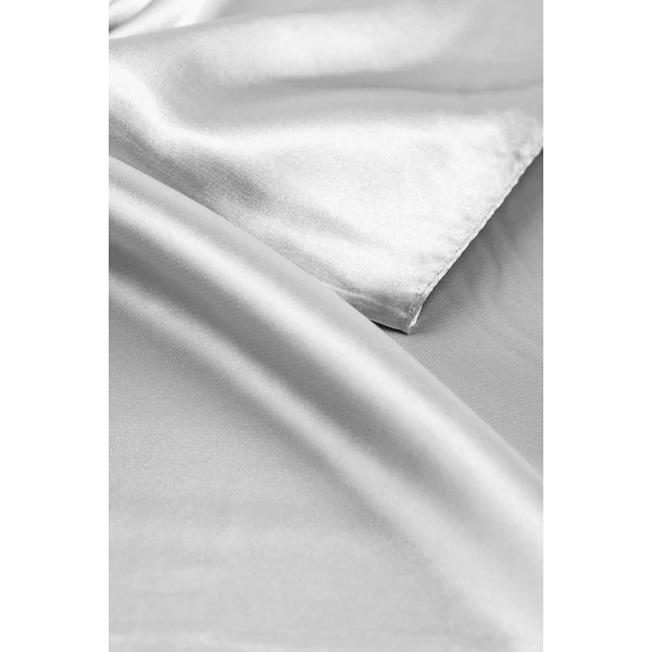 Ezüst Színű Selyem Hatású Textil Kendő
