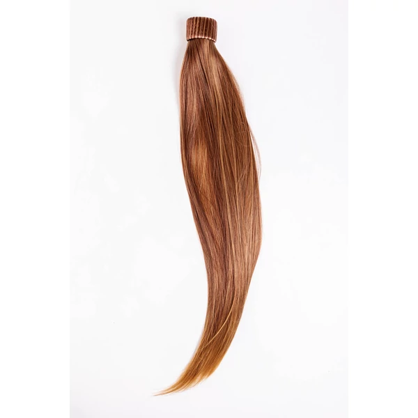 A & ONE Barna Melír Csíkos Póthaj Copfhoz 55 cm