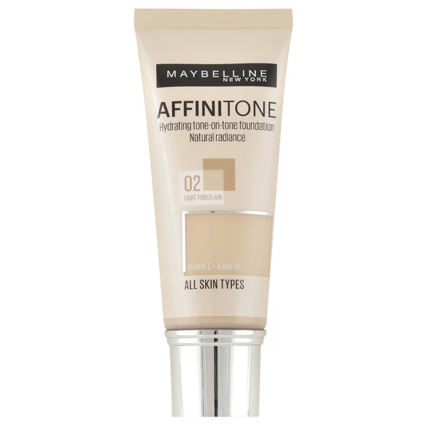 Maybelline Affinitone Hidratáló Alapozó -- 02 Light Porcelain