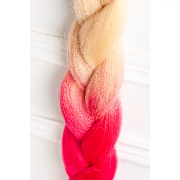 A & ONE Szőke-Pink Ombre Póthaj 120 cm