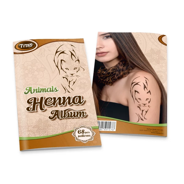 TyToo Állatos Henna Album, 68 Mintával