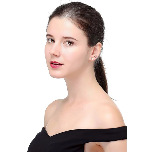 A & ONE Arany Színű, Rozsdamentes Acél Szív Alakú Fül Piercing, 6,5 mm