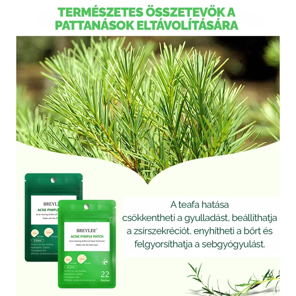 BREYLEE Átlátszó Pattanás Eltávolító Tapasz
