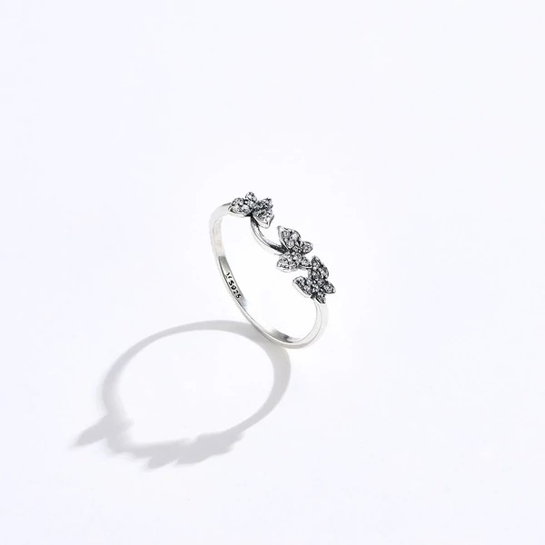 A & ONE Állítható S925 Ezüst Gyűrű Pillangó Díszítéssel
