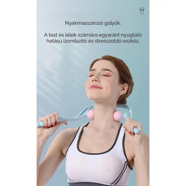 A & ONE Kék Golyós Nyak És Végtag Masszírozó