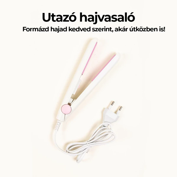 Fehér Mini Utazó Hajvasaló