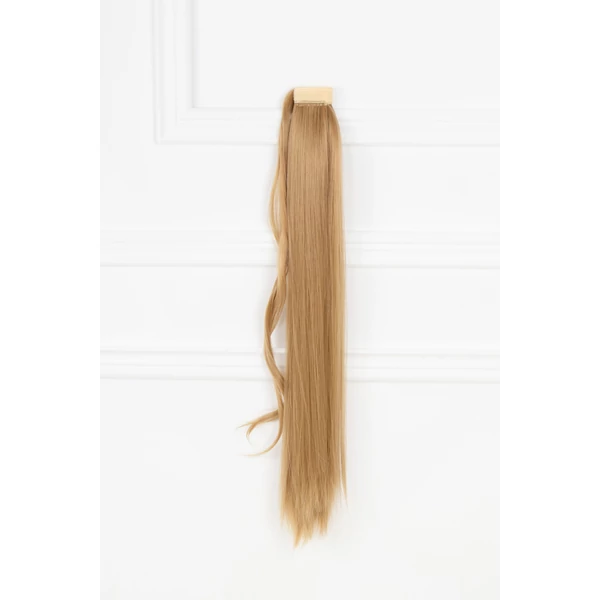 A & ONE Mézszőke Hosszú Egyenes Szintetikus Póthaj Copfhoz 60 cm