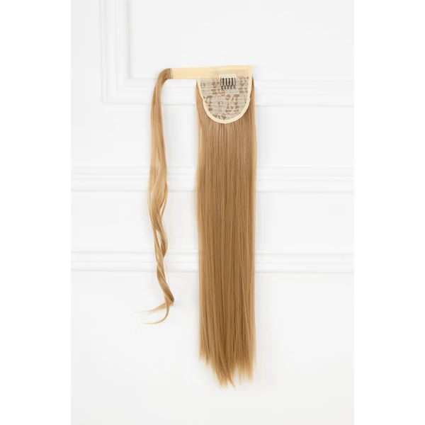 A & ONE Mézszőke Hosszú Egyenes Szintetikus Póthaj Copfhoz 60 cm