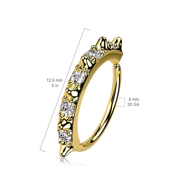 A & ONE Aranyozott Réz Karika Orr/Fül Piercing