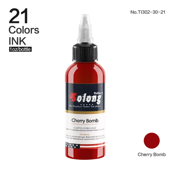 Cherry Bomb Bordó Tetováló Gyakorló Festék - 30 ml