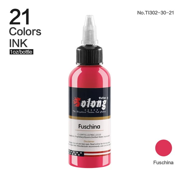 Fuschina Sötét Rózsaszín Tetováló Gyakorló Festék - 30 ml