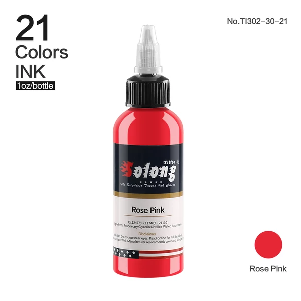 Rose Pink Pink Tetováló Gyakorló Festék - 30 ml