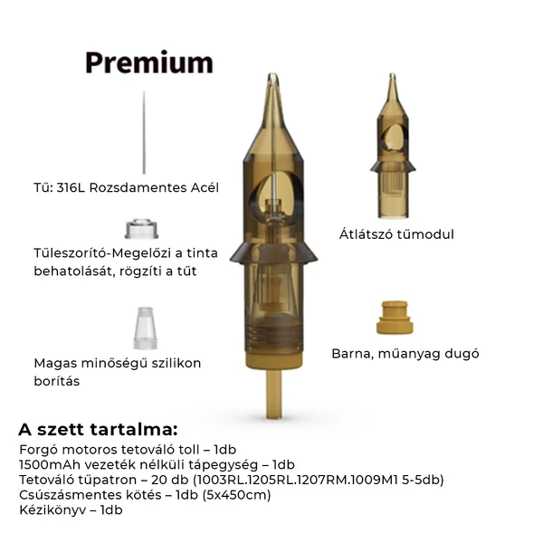 Tetováló Gép Szett Tetováló Tollal Kézitáskában