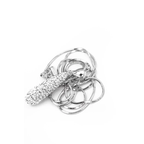 S925 Ezüst Nyaklánc Swarovski Kristályokkal Díszített Nyaklánc És Medál