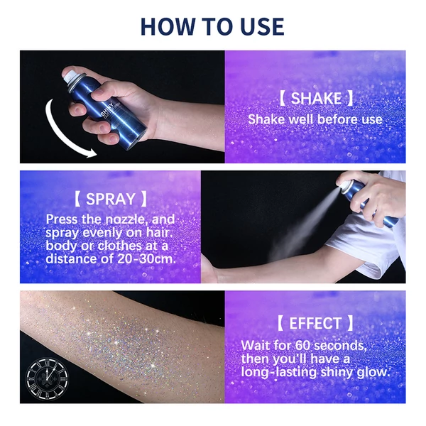 Glitter Spray Testre Hajra