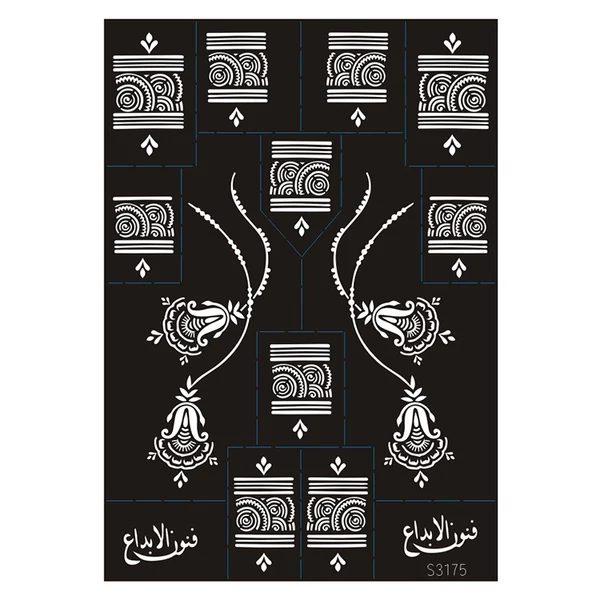 Henna Sablon Virágos És Nonfiguratív Motívumokkal