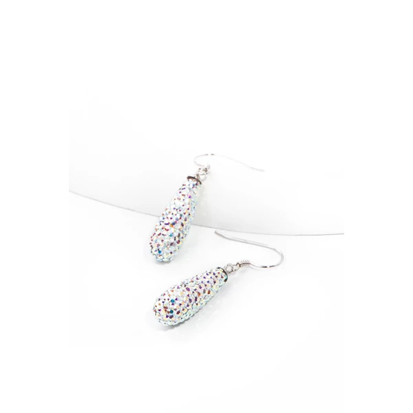 Swarovski® Kövekkel Díszített S925 Színesen Csillogó  Lógós Fülbevaló