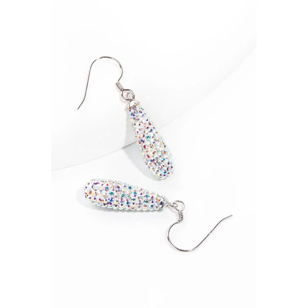 Swarovski® Kövekkel Díszített S925 Színesen Csillogó  Lógós Fülbevaló