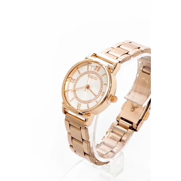 Rosegold Színű Női  Fémszíjas Karóra 