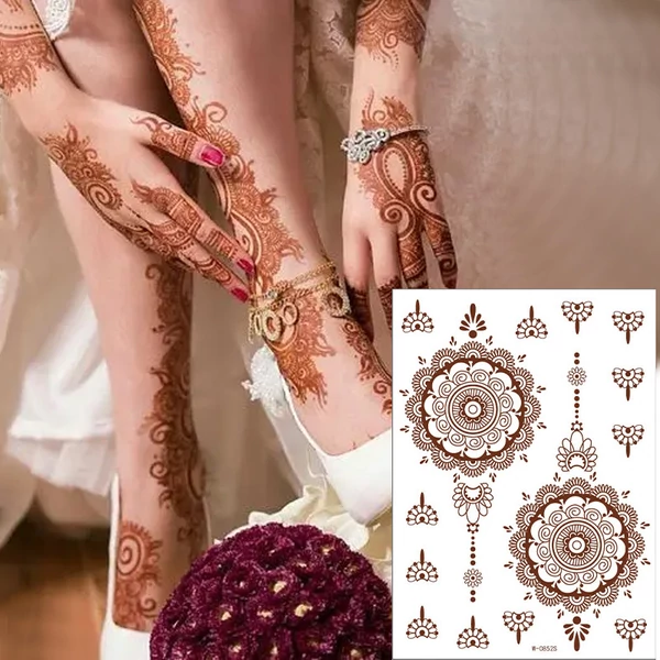 Henna Matrica Tetoválás Szett Keleti Motívumokkal