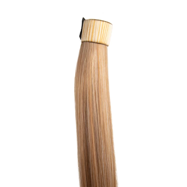 A & ONE Mézszőke Egyenes Csatos Póthaj Copfhoz 60 cm