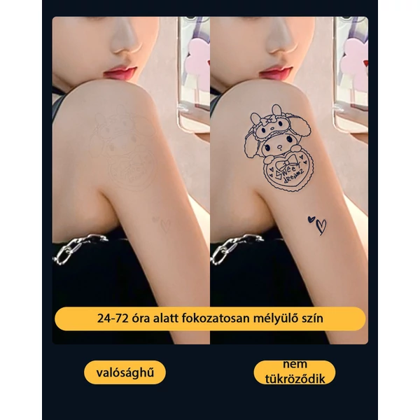 Növényi Alapú Tartós Matrica Tetoválás Készlet 29 db Mintával 