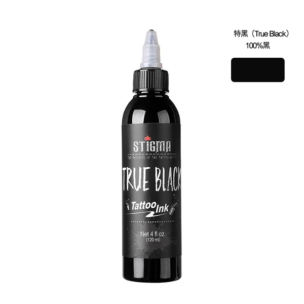True Black Fekete Tetováló Gyakorló Festék Erős Textúrával - 120 ml