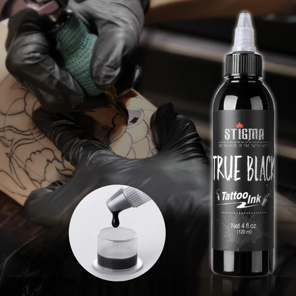 "True Black" Fekete Tetováló Festék - 120 ml