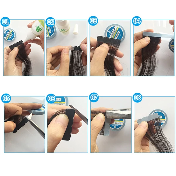 Walker Tape Lace Front Hair System Tape Hajhosszabbító, Paróka és Póthaj Ragasztószalag -0,8 mm