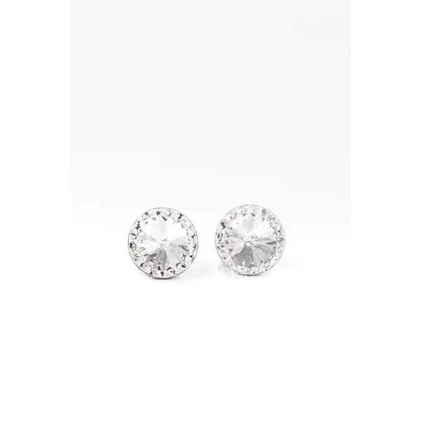 A & ONE S925 Ezüstből Fehér Swarovski Kövekkel Díszített Fülbevaló