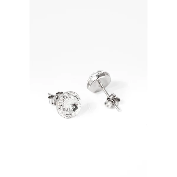 A & ONE S925 Ezüstből Fehér Swarovski Kövekkel Díszített Fülbevaló