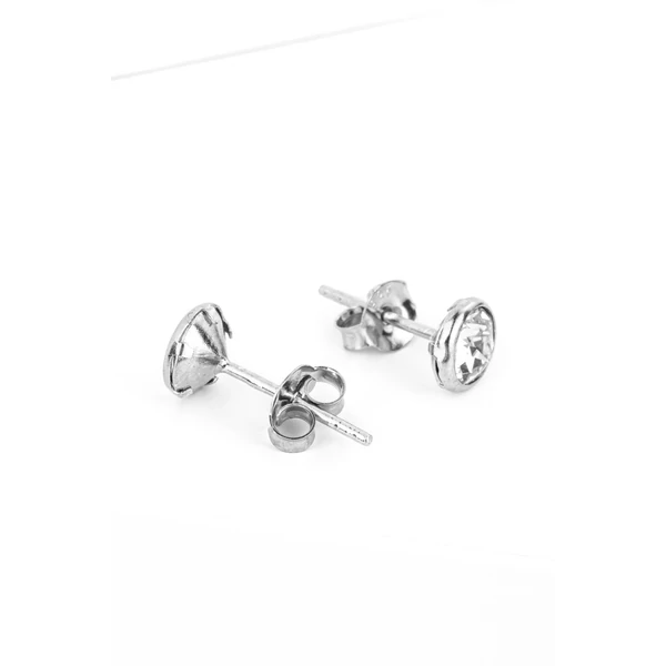 Fehér Swarovski Kővel Díszített S925 Ezüst Fülbevaló
