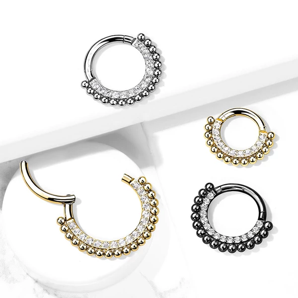 A & ONE Arany Színű 316L Orvosi Acél Karika Orr/Fül Piercing
