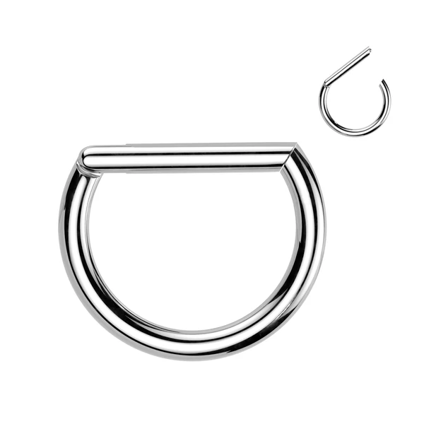 A & ONE Ezüst Színű Titánium Fül Piercing