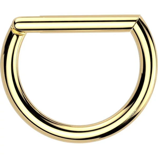 A & ONE Arany Színű Titánium Fül Piercing