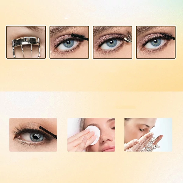 Gollee DIY Tincses Műszempilla 9-16 mm Mix, Vízálló, Ragasztóval és Oldóval