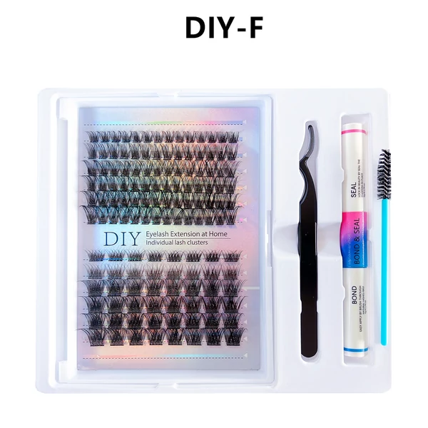 DIY 2 Féle Tincses Műszempilla Mix, Ragasztóval És Oldóval