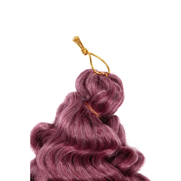A & ONE Rózsaszín-Szürke Ombre Hullámos Póthaj Fonáshoz - 50 cm