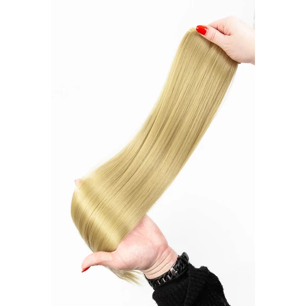 Aranyszőke Csatos Egyenes Póthaj 65 cm