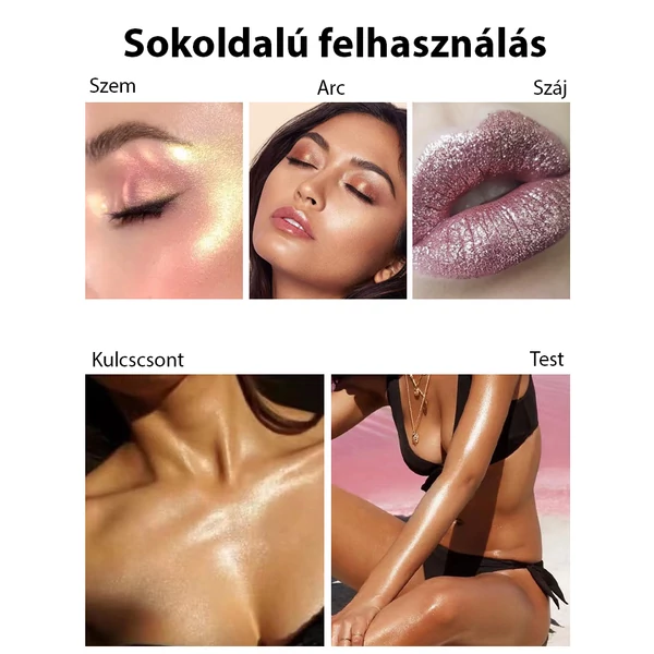 MLSMILE Ezüst Színű Csillámos Stift Testre és Arcra