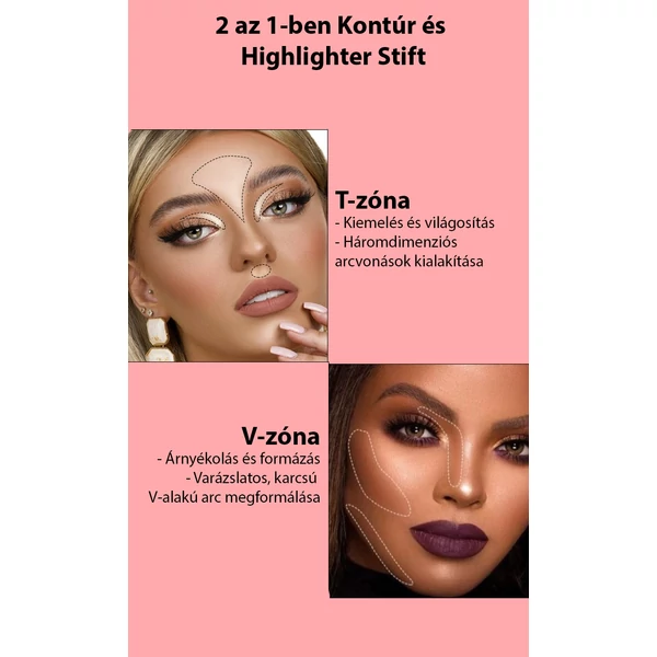 MLSMILE Gyöngyházfényű Highlighter Stift Arcra